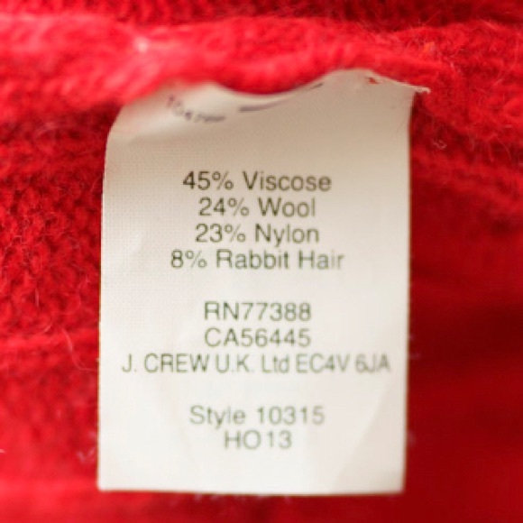 JCREW Cable Knit V-Neck Sweater, v neck sweater in Poppy Red Size: Small - Picture 9 of 9